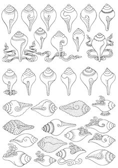 an image of sea animals coloring pages