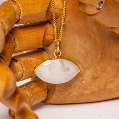 Long Moonstone Gold Necklace for layering 14k Gold Filled Satellite chain - Jewelry gift ideas for wife, mom, bride, bridesmaids, girlfriend Gemstone: Genuine Moonstone Pendant Size: 20x15mm Bezel: Vermeil Gold Chain: Satellite Chain: 14K Gold Filled with spring ring clasp Chain: 1mm Length: 24 inches About "Gold Filled Jewelry": Also called rolled-gold. These jewelry items are not actually filled with gold. They are made of a base metal covered by sheets of gold in a mechanical bonding process. Gift Ideas For Wife, Jewelry Gift Ideas, Moonstone Pendant, Chain Jewelry, Eye Shapes, Gold Pendant Necklace, Gold Filled Jewelry, Chains Jewelry, Base Metal