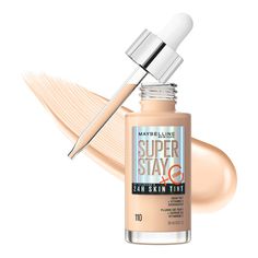 Turn up your skin with Super Stay Up to 24HR Skin Tint + Vitamin C*! Skin-like coverage and a natural, radiant finish. Resists sweat, humidity and fading. Get a natural, radiant look with Super Stay Up to 24HR Skin Tint infused with Vitamin C Light-to-medium, buildable skin-like coverage Vitamin C infused formula Available in 18 shades Vegan formula; Dermatologically tested for safety; Suitable for all skin types Skin Tint, Maybelline Super Stay, Fred Meyer, Turn Up, Vitamin C, Maybelline, Skin Types, Beauty Products, Beauty Makeup