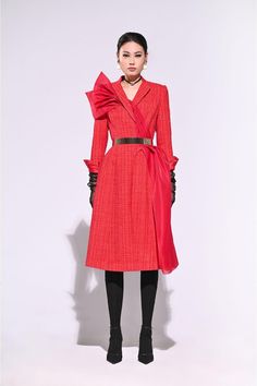 Long Sleeve Tweed Dress For Winter Evenings, Winter Midi-length Tweed Dress, Winter Midi Length Tweed Dress, Chic A-line Tweed Dress For Winter, Red Midi Dress For Fall Office Wear, Red Midi Dress For Office In Fall, Evening Knee-length Tweed Dress For Winter, Winter Wool Tweed Dress Knee-length, Winter Wool Tweed Knee-length Dress