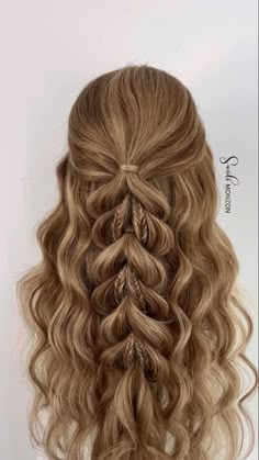 Cute Prom Hairstyles, Styles Hairstyles, Simple Prom Hair, Beautiful Braided Hair, Bangs Hairstyles, Hoco Hairstyles, Dance Hairstyles, Fishtail Braid, Prom Hairstyles For Long Hair