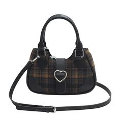 UAKISS - Korean Patchwork Plaid Women's Handbags Vintage All Match Simple Crossbody Bag Contrast Color Y2k Aesthetic Shoulder Bags Femme Size:23*6*15CM "Size mearsured by ourselves, sometimes has some errors, but always within 3cm." Aesthetic Shoulder Bag, Korean Patchwork, Simple Crossbody Bag, Handbags Vintage, Brown Coffee, Women's Handbags, Y2k Aesthetic, Vintage Handbags, Contrasting Colors