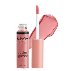 The $5 Lip Gloss That Makes Lips Feel ‘Like Butter’ Is Wildly Popular on Amazon Best Drugstore Lip Gloss, Nyx Gloss, Butter Lip Gloss, Drugstore Lipgloss, Drugstore Lips, Nyx Butter, Nyx Butter Gloss, Butter Gloss, Nyx Lip