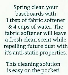 the instructions for how to clean your basecoats with vinegar and fabric softener