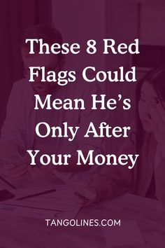 Some men know exactly how to win your heart and access your bank account. Here are the top 7 red flags that he’s only in it for the money. Don’t miss these eye-opening signs. Protect yourself and your peace. Eye Opening, Red Flags, Self Worth, Red Flag, Protect Yourself, Bank Account