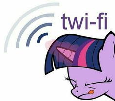 an image of a cartoon character with wi - fi on it's head and the words twi - fi above it