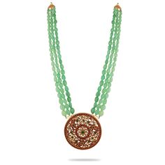 Buy Necklaces Online | Tvisha Russian Emerald & Ruby Pendant Necklace from Indeevari Russian Emerald, Ruby Pendant Necklace, Mangalsutra Chain, Italian Bracelet, Ruby Necklace Pendant, Ear Chain, Fabric Necklace, Ruby Pendant, Buy Necklace