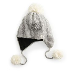 Stay warm all winter long with this women's floral pom earflap cap from SIJJL. Stay warm all winter long with this women's floral pom earflap cap from SIJJL. Breathable fabric Earflaps for extra warmth Cute flower accent Pom accents Hand knit, New Zealand woolFIT & SIZING One size fits mostCONSTRUCTION & CARE Wool outer shell Fleece inner lining Spot clean Imported Color: Grey. Gender: female. Age Group: adult. Accessories Guide, Cute Flower, Grey Floral, Stay Warm, Gender Female, Hand Knitting, Breathable Fabric, Product Features, Accessories Hats