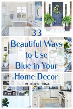 beautiful ways to use blue in your home decor