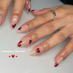 ♥️♥️♥️♥�️♥️ -——————————————- #ValentinesDayNails #RedNails #NailArt #LoveNails #ValentinesManicure #HeartNails #RomanticNails #ValentinesBeauty #ValentinesNailInspo #ValentinesNailDesigns Italy Nails, Red Chrome Nails, Foot Nail, Minimal Nails, Nails 2024, Heart Nails, Dream Nails, Fire Nails