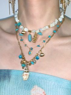 Summer Island Layered Necklace | Jewelry | Three Fleas