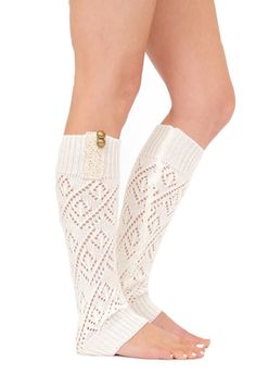 Knit Laced Leg Warmer Leggings (Ivory) – Niobe Clothing Dress Tights And Boots Outfit, Tights And Boots Outfit, Sassy Clothes, Thigh High Leg Warmers, Dress Tights, Independent Fashion Designers, Knit Leg Warmers, Crocheted Items, Yoga Style