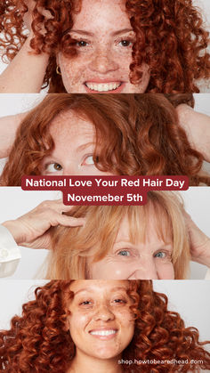 Looking for a way to celebrate? Check out How to be a Redhead! Products made by redheads FOR redheads! Makeup For Redheads, Makeup Redhead, Red Hair Day, Tinted Eyebrow Gel, Redhead Makeup, I Love Redheads, Red Heads, Beauty Box Subscriptions, Redhead Beauty