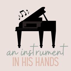 an instrument in his hands poster