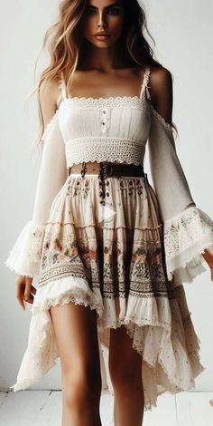 Boho Gypsy Styl..?- #Boho #Gypsy #styl Check more at https://howcandothis.com/womenstyle/boho-gypsy-styl/ Classic Boho Style Fashion, Hippie Elegante Boho Style, Boho Summer Outfits Bohemian, Plus Size Boho Clothing, Style Hippie Chic, Look Boho Chic, Bohemian Style Clothing, Boho Outfit, Estilo Hippie