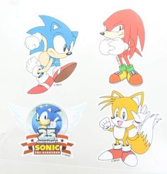 sonic the hedgehog and tails stickers