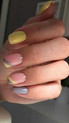 Cute Gel Nails, Short Acrylic Nails Designs, Pastel Nails, Neutral Nails, Nails 2023, Short Acrylic Nails