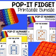 Pop it learning printables Pop It Activities, Number Recognition Worksheets, Alphabet For Toddlers, Alphabet Recognition, Toddler Homeschool, Alphabet Number, Learning Shapes, Printable Numbers, Number Recognition