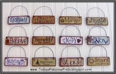 wooden signs hanging on the wall with sayings for christmas and merry christmas to all