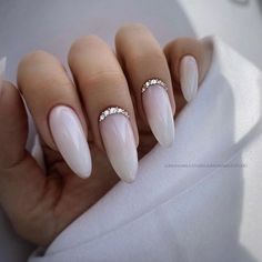 Designs Nails Art, Best Summer Nails, Summer Nails Designs, Swarovski Nails, Minimal Nails, Neutral Nails, Hot Nails