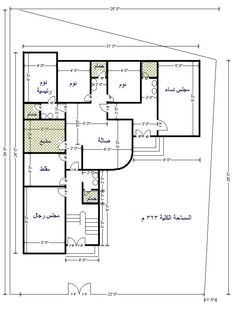 the floor plan for a two story house