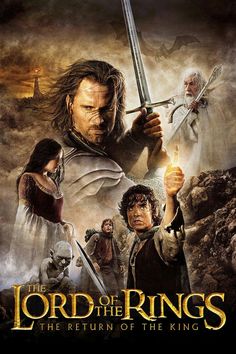 the movie poster for the lord of the rings, starring actors from two different eras