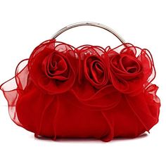 Bridal Purse, Clutch Bag Wedding, Party Handbags, Luxury Clutch, Bridal Bag, Red Purse, Novelty Bags, Evening Handbag