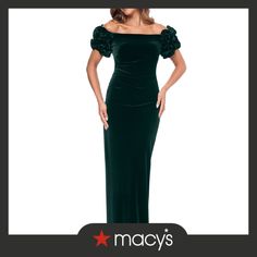 in stock Velvet Gown, Off The Shoulder, Pick Up, In Store, Buy Online, Velvet, Free Shipping