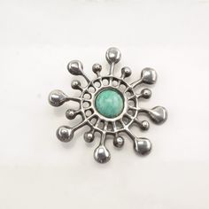 More Unique Sterling Silver Brooches: https://www.etsy.com/shop/SilverStarrs925?section_id=15203699 Beautiful Early David Andersen Silver Brooch That doubles as a pendant This brooch is 2 1/16 inches long It is 2 1/16 inches wide The brooch weighs 24 Grams The stone or design featured on this brooch is Cabochon Star  The color of the stone or design is Blue Markings, if any are: UNI D-A,925 S. Sterling, Norway, INV.UT. (Older 1930 David Anderson hallmark) , (Tested & Guaranteed to be Sterling Si Silver Cabochon Brooches For Jewelry Making, Silver Cabochon Brooches Collectible, Mid-century Silver Jewelry With Brooch, David Anderson, Sterling Silver Brooch, Old Jewelry, Silver Brooch, Rings Simple, Antique Rings