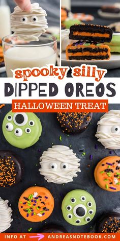 spooky silly dipped oreos halloween treats