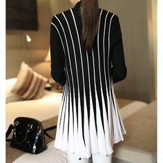 Stripes Print Long Sleeve Knitting Sweater Cardigan
One size: Bust:88cm; Sleeve:60cm; Length:74cm; Stripe Outfits, Color Block Cardigan, Cardigan Fashion, Striped Cardigan, Dress With Cardigan, Long Sleeve Cardigan, Black Cardigan, Long Sleeve Casual, Striped Long Sleeve