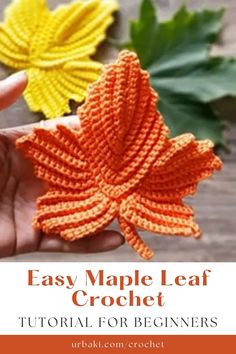 an easy maple leaf crochet pattern for beginners