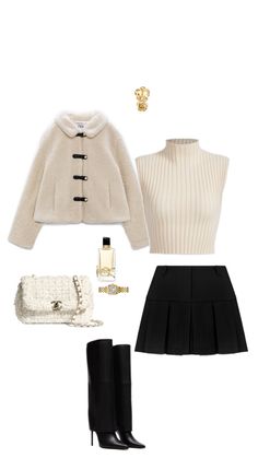 ʕ•ᴥ•ʔ Holiday Outfit Christmas, Chic Winter Coat, Outfit Holiday, Cold Weather Outfit, Outfit Christmas, Cold Outfits, Holiday Outfit, French Chic, 가을 패션