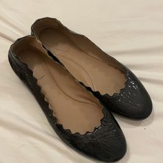 Worn A Handful Of Times, These Classic Black Patent Ballet Flats Are In Impeccable Condition. Authentic Chloe, Purchased From Saks. No Box Or Dust Bag. Chloe Ballet Flats, Patent Ballet Flats, Ballet Flats Black, Chloe Shoes, Black Ballet Flats, Black Patent Leather, Flat Shoes Women, Classic Black, Ballet Flats