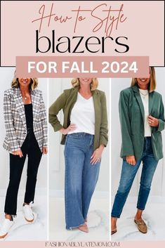 Explore The Best Casual Outfit With a Blazer For Women Fall 2024 in our latest blog post. Get inspired by Casual Outfits With Blazers For Women that are perfect for any occasion. Find out how Dressing Down A Blazer can add a stylish touch to your everyday look. Learn How To Style A Blazer Women will adore this season. Style A Blazer Women, Casual Outfits With Blazers, Outfits With Blazers For Women, Blazer Jeans Outfit Women, Trendy Blazer Outfits, Boyfriend Blazer Outfit, Outfits With Blazers, Jeans Blazer Outfit, Style A Blazer