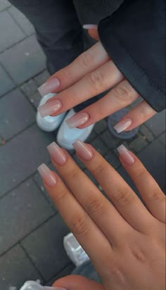 Plane Nails Designs, Basic Short Nails, Basic Nail Ideas, Everyday Nails, Classy Fall Nails, Basic Nail, Solar Nails, Ballet Nails