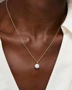 Our classic round brilliant solitaire is now available as a bale pendant, in a three prong 14k yellow gold martini setting. Gold Martini, Diamond Icon, Solitaire Diamond Pendant, Rock Gifts, Studded Necklace, Solitaire Diamond, Solitaire Pendant, Diamond Pendant Necklace, Travel Jewelry