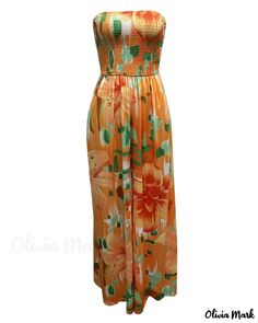 Olivia Mark - Mono palazzo con tirantes y estampado floral Maxi Pattern, Bandeau Jumpsuit, Palazzo Jumpsuit, Chic Type, Estilo Chic, Floral Decoration, Leg Design, Mid Length Dresses, Sleeveless Jumpsuits