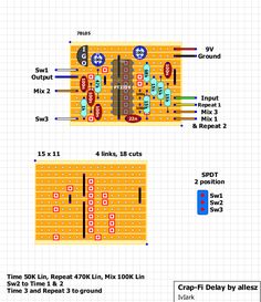 an electronic circuit diagram with two different components