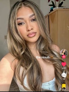 Hair For Dark Brown Eyes, Sofia Vergara Hair 90s, Shyla Walker Hair, Blonde Balayage On Tan Skin, Hazel Nut Hair, Hair Color Ideas Tan Skin, Highlights For Pale Skin, Filipina Hair Color Hairstyles, Ash Caramel Balayage