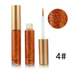 Specifications: Type:Eyeliner Skin Type:All skin type Quantity:1 Color:As the picture Package include: Eyeliner*1 Note: 1.Please allow 1-3mm differs due to manual measurement. 2.Due to the different display and different light,the picture may not reflect the actual color of the item. Thanks for your understanding. Color: Orange.  Pattern: metallic. Glitter Eyeliner Makeup, Gold Glitter Eyeshadow, Holographic Makeup, Glitter Liquid, Shiny Eyes, Waterproof Liquid Eyeliner, Glitter Eyeliner, Pigment Eyeshadow, Eyeliner Brush