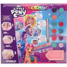 my little pony do it yourself kit with accessories and stickers for kids to make