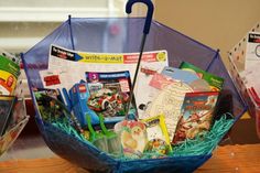 a basket filled with lots of different items