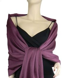 Pashmina shawl in boysenberry Shawl Over Dress, Pashmina Silk, Pashmina Wrap, Over Dress, Silk Shawl, Pashmina Shawl, Dress Store, Silk Wrap, Bridesmaid Gown