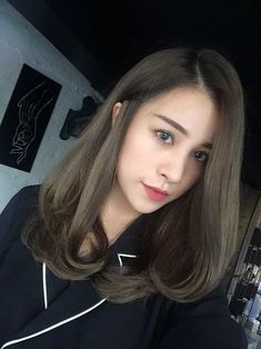 Asian Long Hair, Hair Color Asian, Ash Hair Color, Colour Hair, Hair Ombre, Long Hair Color, Light Hair Color, Hair Color Highlights, Ash Brown