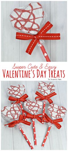 valentine's day treats made out of paper hearts