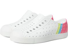 Native Shoes Kids Jefferson Sugarlite Block (Toddler) | Zappos.com White Slip-resistant Sneakers For Playtime, Native Shoes, Product Reviews, Kid Shoes, Nativity, Color