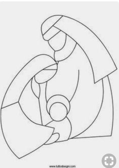 a drawing of a man holding a woman's head in the shape of a circle