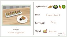 an image of the ingredients for a sushi recipe