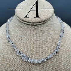 Small Herkimer Diamond Necklace A Silver Quartz Necklace With Stones, Spiritual Silver Single Strand Crystal Necklace, Herkimer Diamond Necklace, Five Hundred, Quartz Crystals, Herkimer Diamond, The Rock, Quartz Crystal, Natural Stones